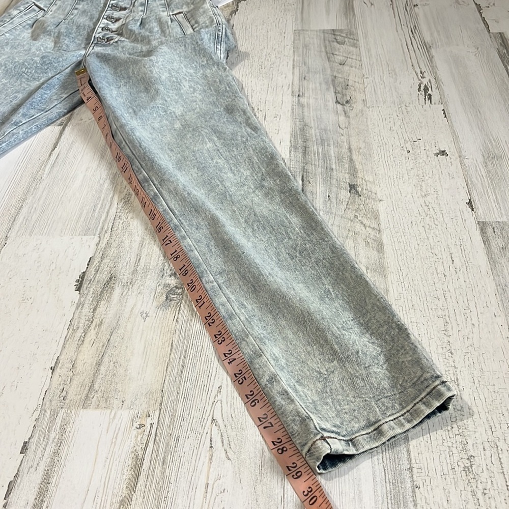 Express Editor Button Fly Acid Wash Jeans Size 00 NWT - Picture 12 of 12